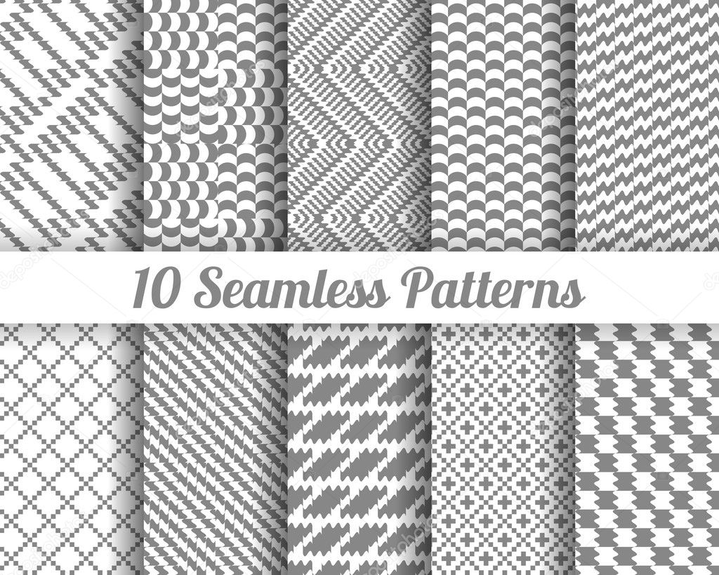 Set of 10 Abstract patterns