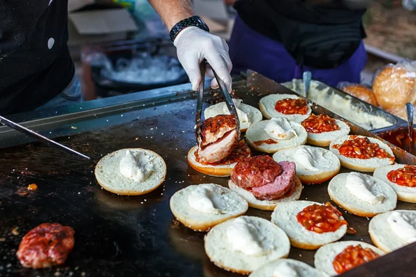 Cook Burger sokak gıda festival olay üzerinde açık yapma