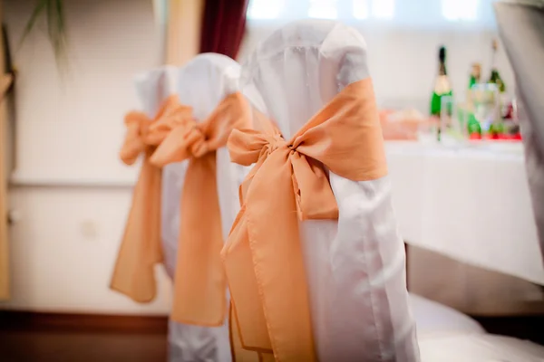 Schokoladenbrunnen zum Hochzeitstag platziert — Stockfoto