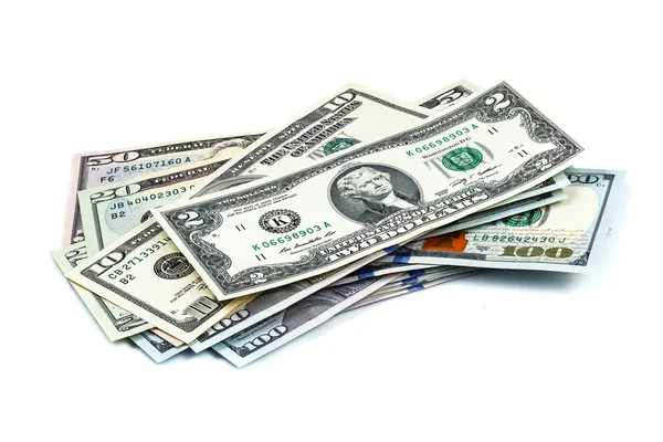 Imagens de close-up de uma nota de cem dólares — Fotografia de Stock