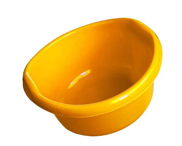 Round Laundry Wash Basin Plastic — Stock Photo, Image