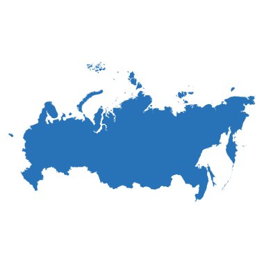 Yüksek Detaylı vektör harita - Rusya