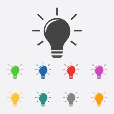 Lamba işareti simgesi. Fikir düz vektör