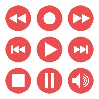 Ortam simgesi. Düz vektör çizim