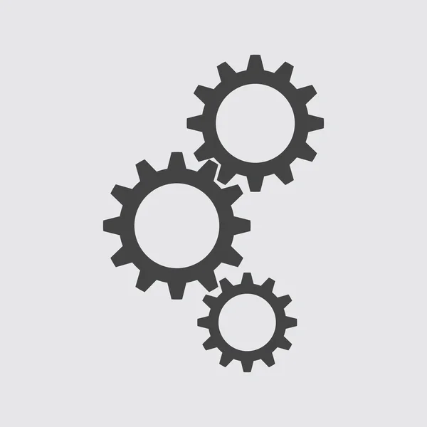 Gear flat icon — Stock Vector