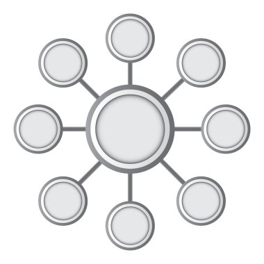 Beyaz arka plan üzerinde infografik tasarım. Düz vektör çizimi