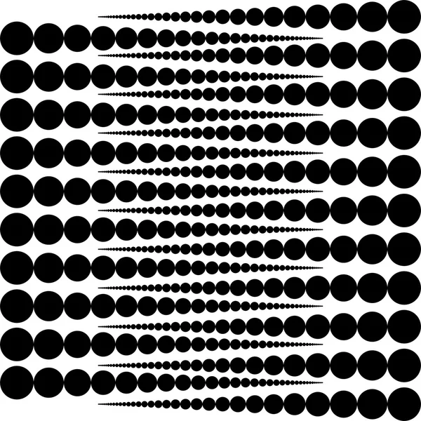 Vektorrunden. weiße Runden auf schwarzem Hintergrund — Stockvektor