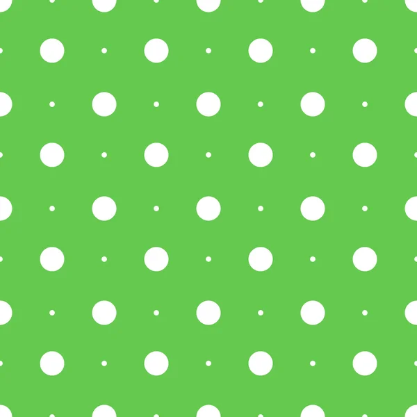 Modèle de points sans couture. Vecteur sans couture sur fond vert — Image vectorielle