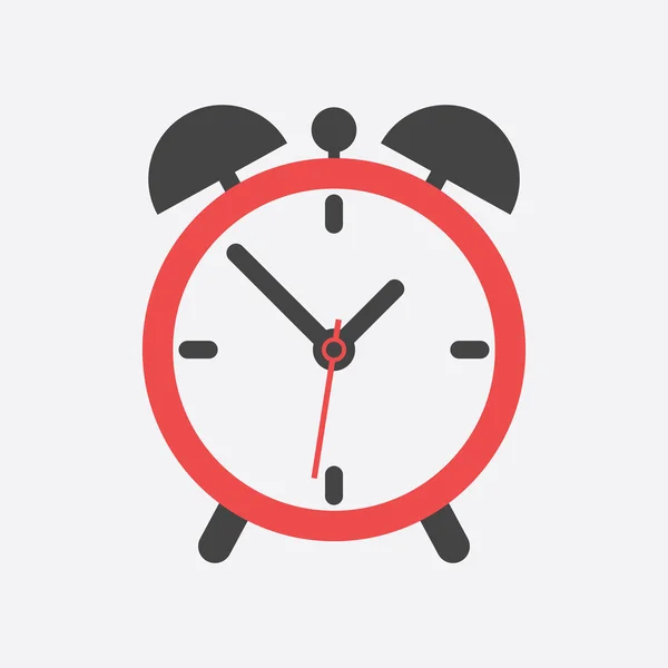 Alarm clock icon. Flat design style. Simple icon on white background. Web site page and mobile app design element — Stock Vector