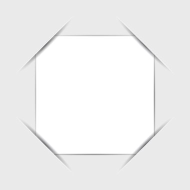 Fotoğraf çerçevesi köşeleri. Vektör illüstrasyonu.