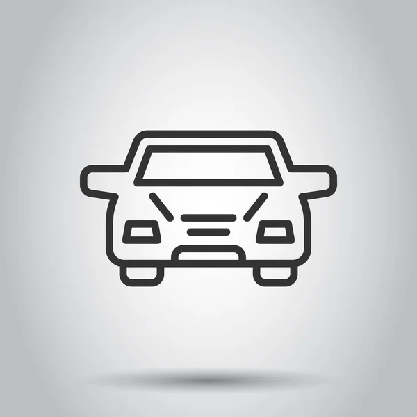 Icono Coche Estilo Plano Ilustración Vectorial Vehículos Automóvil Sobre Fondo — Vector de stock