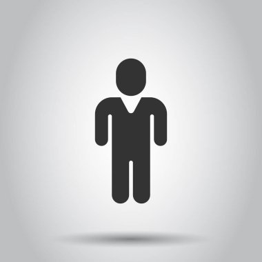 Düz bir şekilde iletişim ikonu. İnsanlar beyaz arka planda illüstrasyon oluşturuyorlar. Ortaklık iş konsepti.