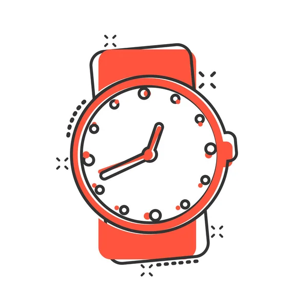 Reist Watch Icon Comic Style Ручные Часы Рисунок Вектор Карикатуры — стоковый вектор