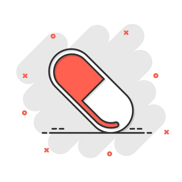 Pill Capsule 아이콘 일러스트에 — 스톡 벡터