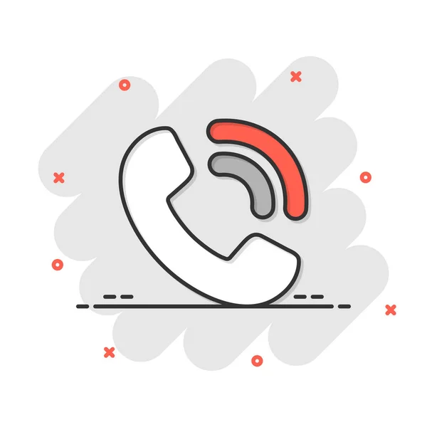 Εικονίδιο Κινητού Τηλεφώνου Κωμικό Στυλ Τηλεφωνική Ομιλία Εικονογράφηση Διάνυσμα Κινουμένων — Διανυσματικό Αρχείο