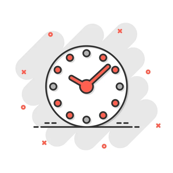 Icono Del Reloj Estilo Cómico Ver Ilustración Vectorial Dibujos Animados — Archivo Imágenes Vectoriales