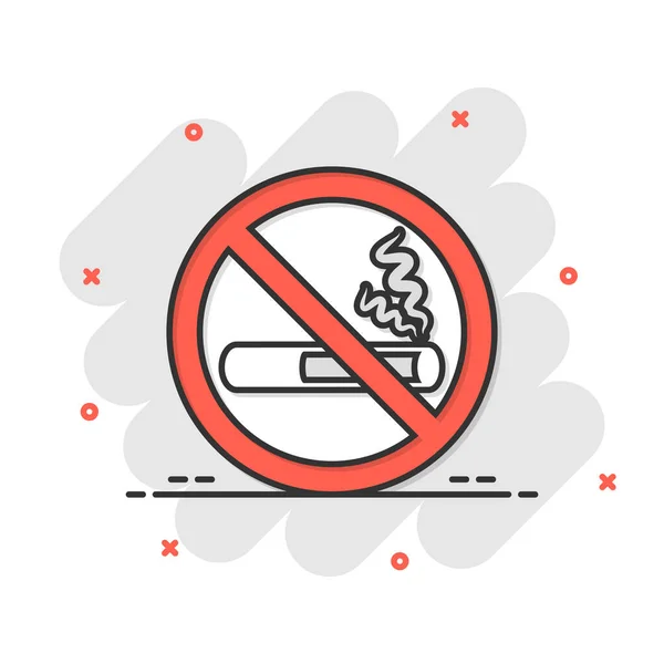 Fumar Icono Signo Estilo Cómico Ilustración Vectorial Caricaturas Cigarrillos Sobre — Archivo Imágenes Vectoriales