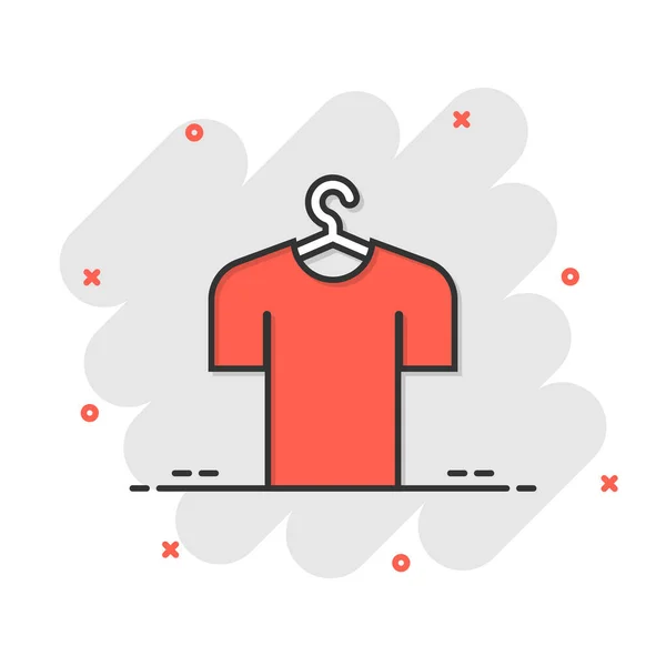 Ícone Camiseta Estilo Plano Vestuário Casual Ilustração Vetorial Sobre Fundo — Vetor de Stock