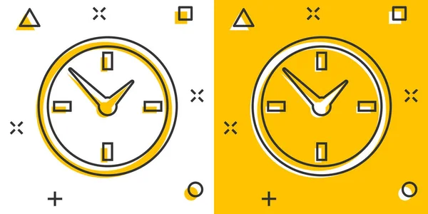 Cartoon Alarm Clock Icon Comic Style Timer Sign Illustration Pictogram — Stock Vector