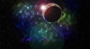 Bir yıldız büyük ve küçük yer