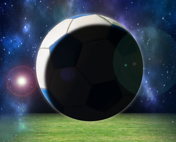 Space background with the planet a ball — Stock Photo, Image