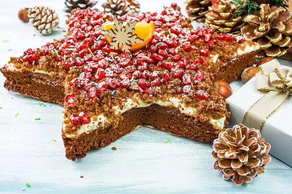 Star-shaped Christmas Cupcake, holiday cookies