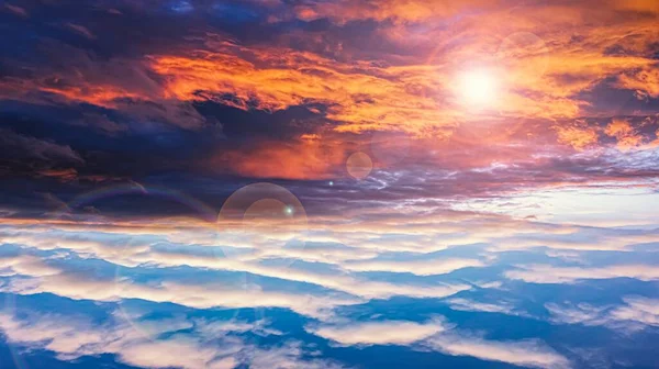 Kleurrijke Lucht Zonsopgang Natuurlandschap Van Atmosfeer — Stockfoto