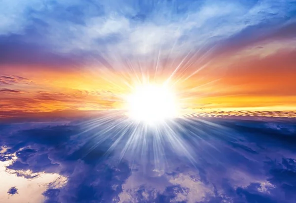 Cielo Colorato Alba Paesaggio Naturale Dell Atmosfera — Foto Stock