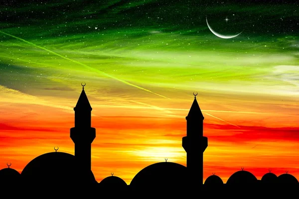 Fondo Ramadán Fabulosa Mezquita —  Fotos de Stock