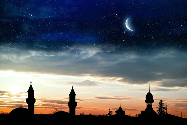 Ramadan Achtergrond Fantastische Moskee — Stockfoto