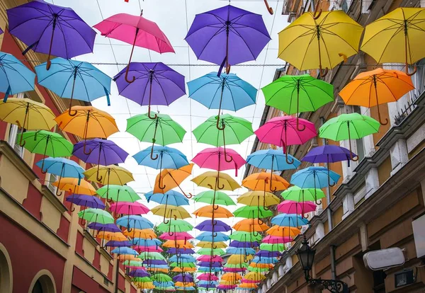 배경에 우산들 — 스톡 사진