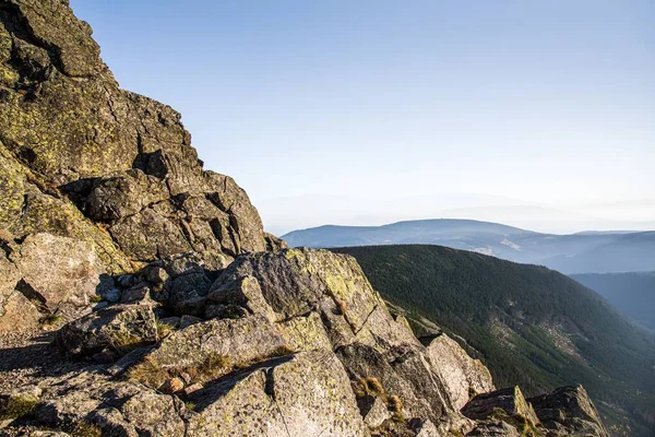 Cielo Sullo Sfondo Alte Montagne — Foto Stock