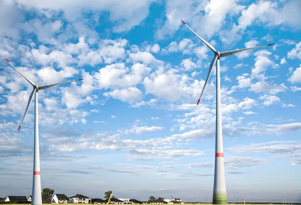 Turbina Eólica Reabertura Turbinas Eólicas — Fotografia de Stock