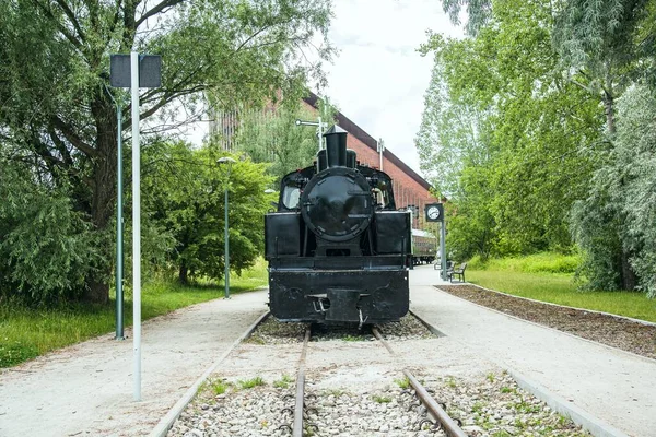 旧的铁路复古蒸汽机车 — 图库照片