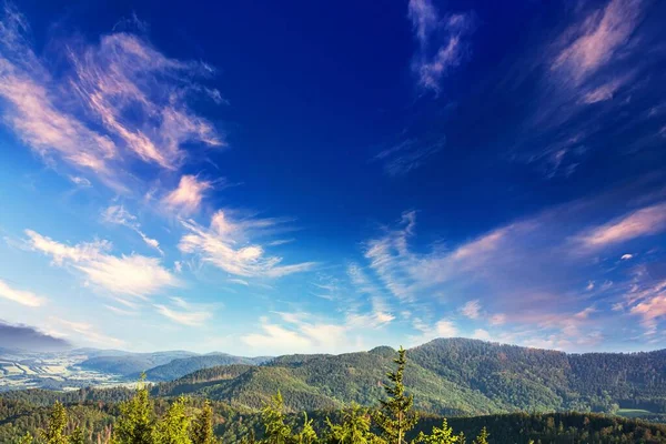 sky and mountains, nature landscape, clean air