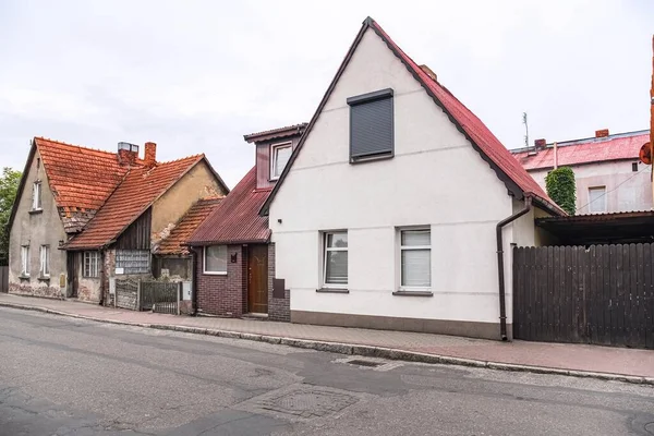 Streets Old Europe Apartment Buildings Road — Stockfoto