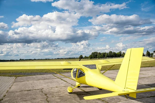 Avião Descolará Para Céu — Fotografia de Stock