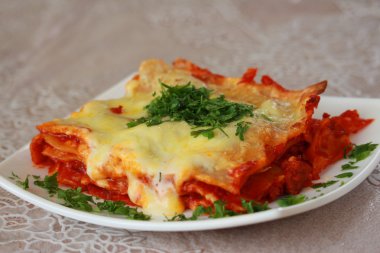 Çok lezzetli lazanya