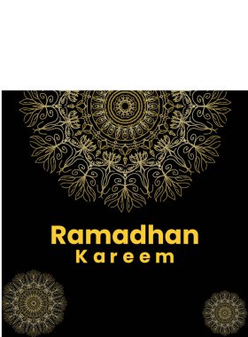 Mandala desenli arkaplan şablonu çizimi