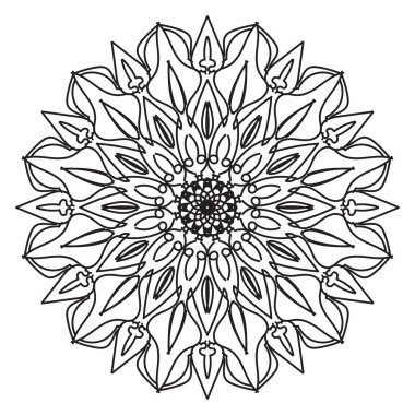 Dairesel desen mandala sanat dekorasyon elementleri