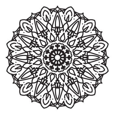 Dairesel desen mandala sanat dekorasyon elementleri