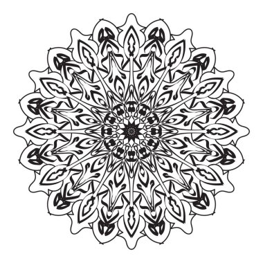 Dairesel desen mandala sanat dekorasyon elementleri
