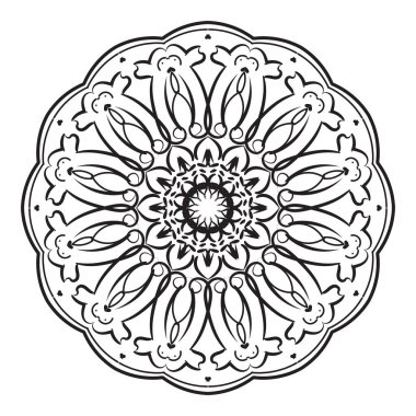 Dairesel desen mandala sanat dekorasyon elementleri