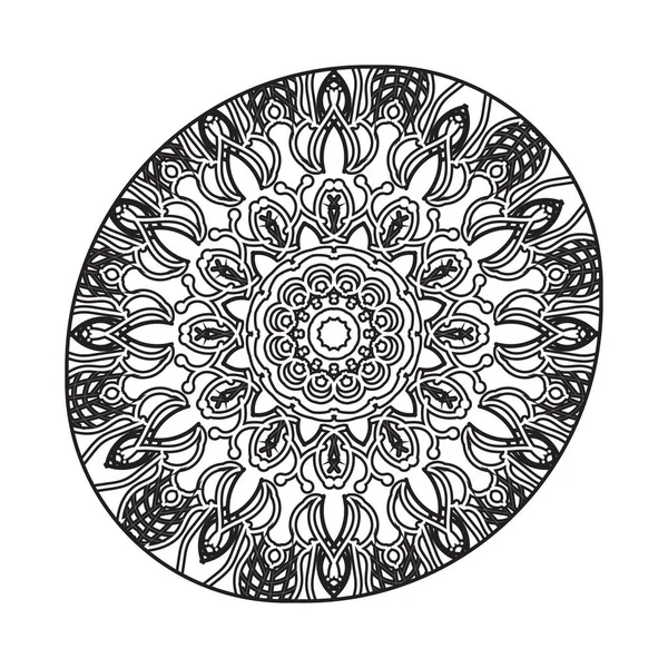 Hindistan Mandala Deseni Arkaplanı — Stok Vektör