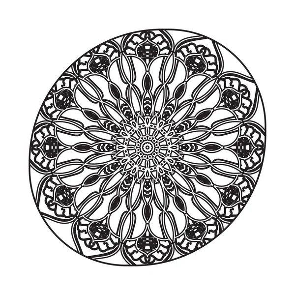 Indien Mandala Muster Hintergrund — Stockvektor