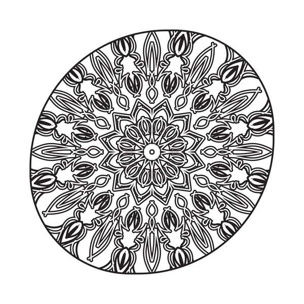 Indien Mandala Muster Hintergrund — Stockvektor
