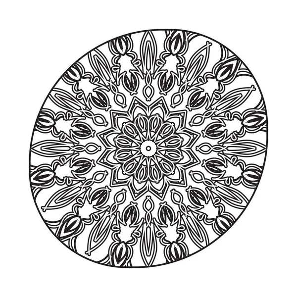 India Mandala Patrón Fondo — Vector de stock