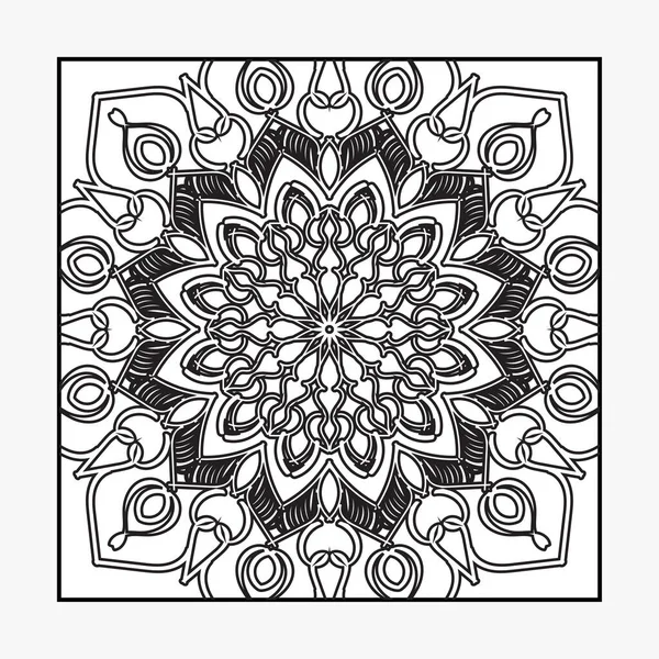 Texture Paper Cut Mandala Indiano — Vettoriale Stock