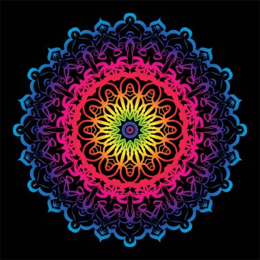 Lüks Dekoratif İslami Batik Mandala Tebrik Kartı Arkaplanı Doğu Biçimli Eşsiz Desen Tasarımı