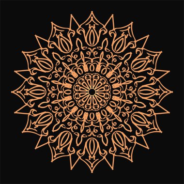 Dekoratif konsept soyut mandala çizimi